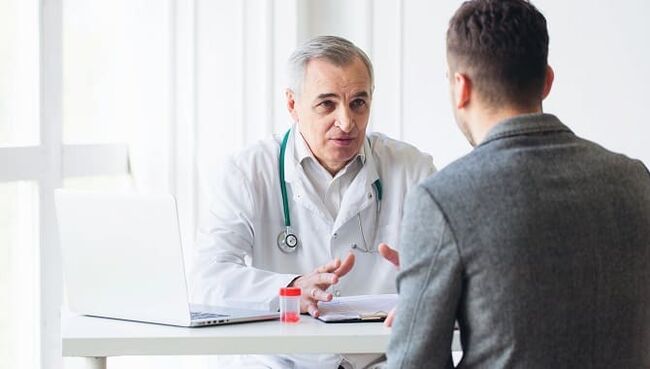 A man at the doctor